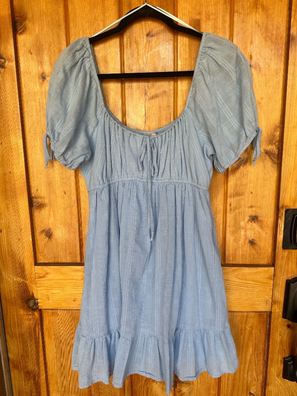 Light Blue Babydoll Spring Dress